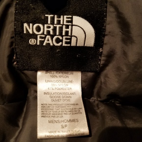North Face Mens Small Blue 96 Vintage Retro Nuptse Puffer Jacket 700 Down Coat - Picture 3 of 4